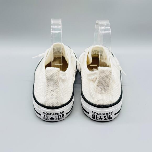 Converse Shoes Women 8 White Chuck Taylor All Star Shoreline Slip On Low Sneaker - Picture 7 of 11
